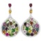 NATURAL MULTI COLOR TOURMALINE Earrings