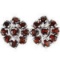 NATURAL DARK ORANGE RED GARNET Earrings