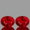 Natural AAA Fire Red Mozambique Ruby Pair