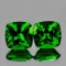 Natural AAA Chrome Green Diopside Pair {Flawless-VVS}
