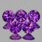 Natural Grape Purple Sapphire 5 Pcs[Flawless-VVS]