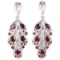 NATURAL AAA PURPLISH PINK RHODOLITE Earrings