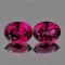 Natural Raspberry Pink Rhodolite Garnet Pair - FL