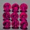 Natural Pigeon Blood Red Burma Ruby 9 Pcs