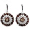 Natural Garnet & Citrine Earring