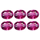 Natural Rhodolite Garnet 6x4 MM - 6 Pcs - VVS