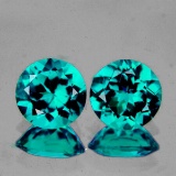 Natural Paraiba Green Blue Apatite Pair 7.30 MM (VVS)