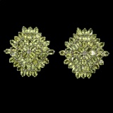 Natural Unheated Peridot Earrings