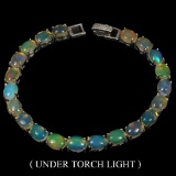 Natural Unheated White Opal Bracelet