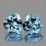 Natural Santa Maria Aquamarine Pair{Flawless-VVS}