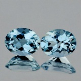 NATURAL AQUA BLUE AQUAMARINE PAIR [IF-VVS]