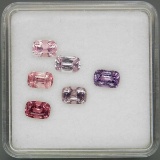 Natural Fancy Color Burma Spinel 6Pcs/4.06Ct.