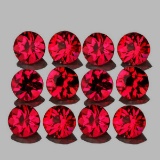 Natural AAA Vivid Red Mahenge Spinel 12 Pcs{VVS}