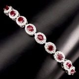 Natural Top Blood Red Ruby Bracelet