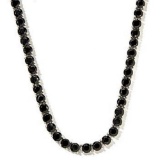 Diamond Polished Black Spinel necklace - 170 carat