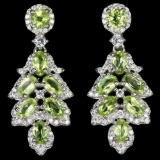 NATURAL AAA GREEN PERIDOT Earrings