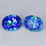 Natural Blue Mystic Topaz Pair 10x8 MM - FL