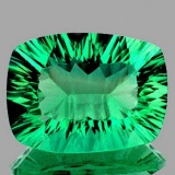 Natural ConCave Cut AAA Emerald Green Fluorite - FL