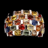 Natural  Fancy Colors Sapphire 57.98 Ct Ring