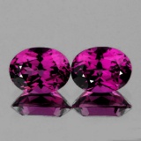 Natural Magenta Purple Rhodolite Garnet Pair -Untreated