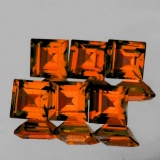 Natural Mandarin Orange Spessartite Garnet 6 Pcs