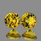 Natural Yellow Mali Garnet Pair{Flawless-VVS}