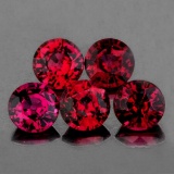 Natural Burma Red Spinel 5 Pcs {Flawless-VVS}