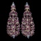 Natural Rhodolite Garnet & Tanzanite Earrings