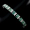 Natural 4x3mm Top Rich Green Emerald Bracelet