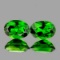 Natural  Chrome Green Diopside Pair{Flawless-VVS1}