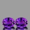 Natural Purple Amethyst Pair 11x9 MM{Flawless-VVS}
