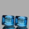Natural AAA Seafoam Blue Zircon Pair{Flawless-VVS1}