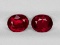 Natural Pigeon Blood Burma  Ruby Pair 5.5x4.5 MM