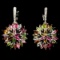 Natural Fancy Colors Marquise Tourmaline Earrings