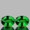 Natural Chrome Green Tsavorite Garnet Pair {Flawless}