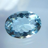 Natural Sky Blue Aquamarine 7.29 Cts {Flawless-VVS1)