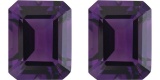 Purple Lab Amethyst Pair 15x12 MM Carats - VVS