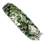 Natural Colombian Emerald & Ch-Diopside 200 Ct Bangle