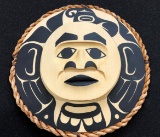 West Coast Native Moon Mask with Thunderbird Spirit