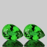 Natural Green Tsavorite Garnet Pair{Flawless-VVS}
