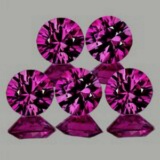 Natural Untreated Pink/Red Ruby 5 Pcs - Flawless