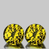 Natural AAA Yellow Mali Garnet Pair{Flawless-VVS}