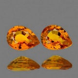 Natural Golden Yellow Sapphire Pair [Flawless-VVS]