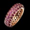 Natural Unheated Rhodolite Garnet Ring