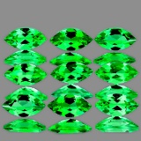 Natural Chrome Green Tsavorite Garnet 9 Pcs - VVS