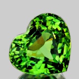 Natural Premium Green Demantoid Heart  {Flawless-VVS}