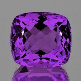 Natural Purple Brazil Amethyst 17x16 MM{Flawless-VVS1}
