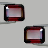 Natural AAA Deep Red Rhodolite Garnet Pair 11.77 Ct- FL