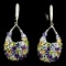 Amethyst Citrine Peridot Topaz Tanzanite Earrings