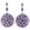 NATURAL AAA PURPLE AMETHYST Earrings